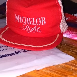 Michelob Ultra Snapback. Red And White